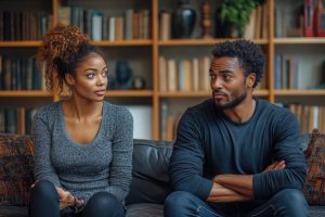 Black couple in a relationship